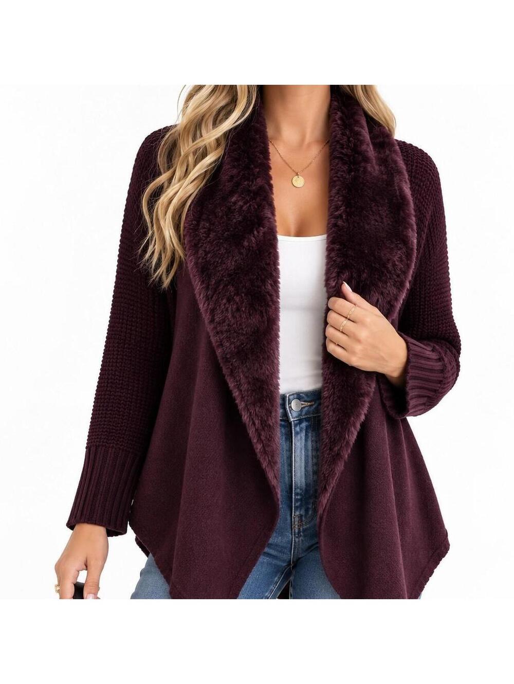 Luxe Boho Plum Faux Fur Cozy Chic | Chelsea & Theodore Le